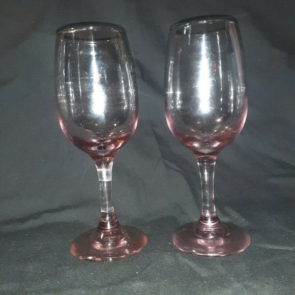 Unbranded Other - Set of 2 Purple Wine Glasses